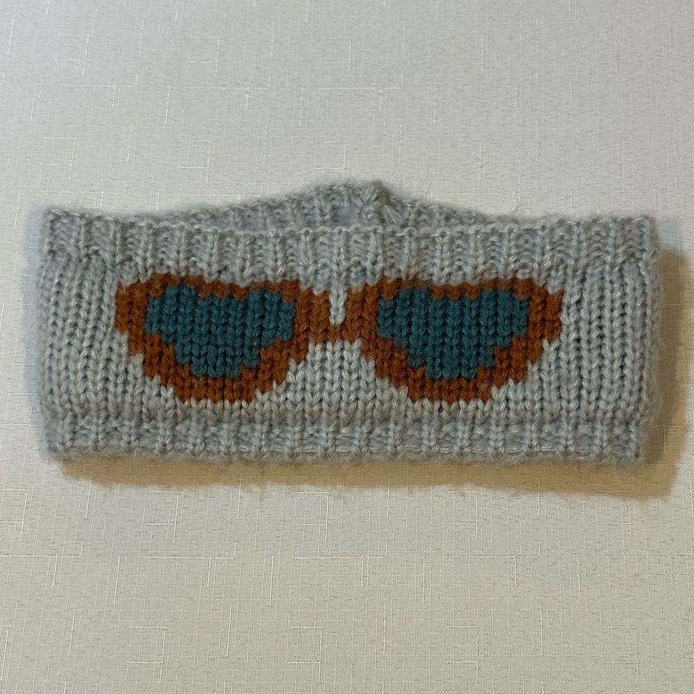 BCBG Knit Ear Warmer • Gray • Sunglasses Design • Winter Headband